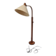 Vintage teak Danish design floor lamp by Domus