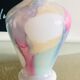 Vase arlequin couleurs pastels murano