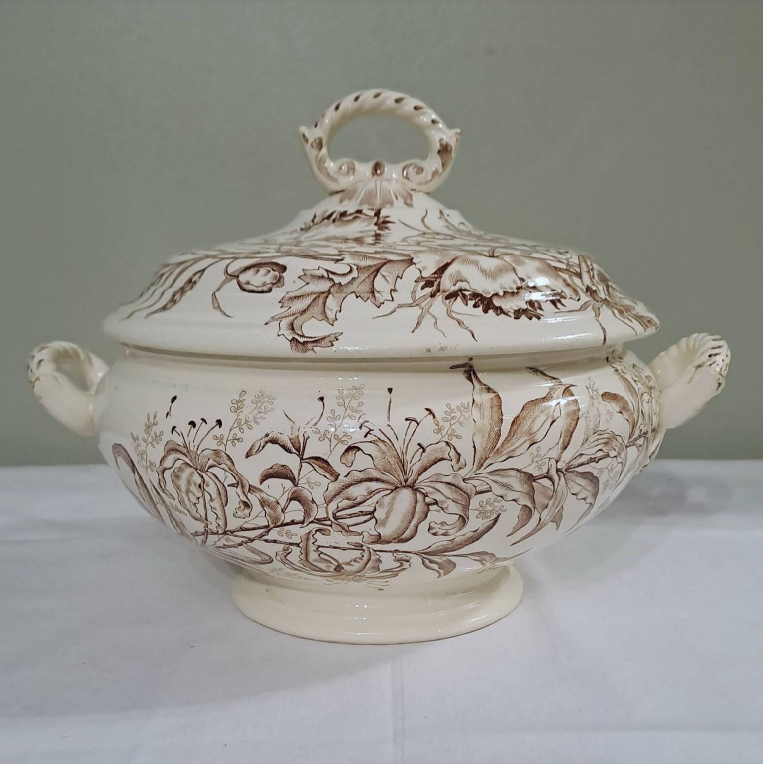 Iron earth soup tureen