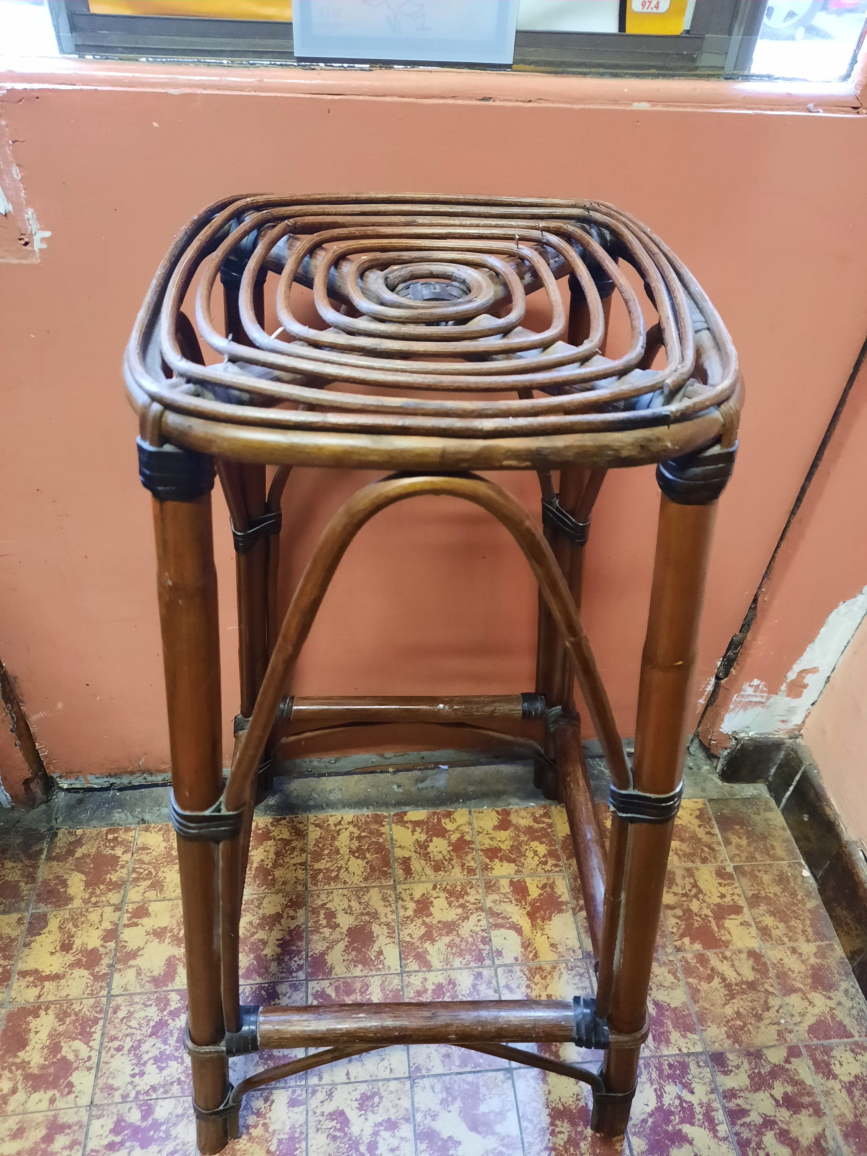Bamboo bar stool