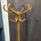 Baumann style 1960 swivel parrot coat rack in curved wood