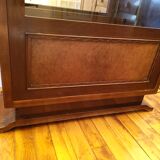 Furniture showcase Art Deco Solid mahogany mirror background