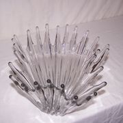 Vase corolle goutte, cristal, années 50