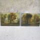 Two ancient paintings "hunting scenes"