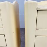 Pair of bedside tables Louis XV style white