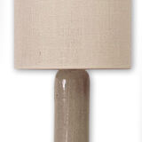 Stoneware and woven jute lamp