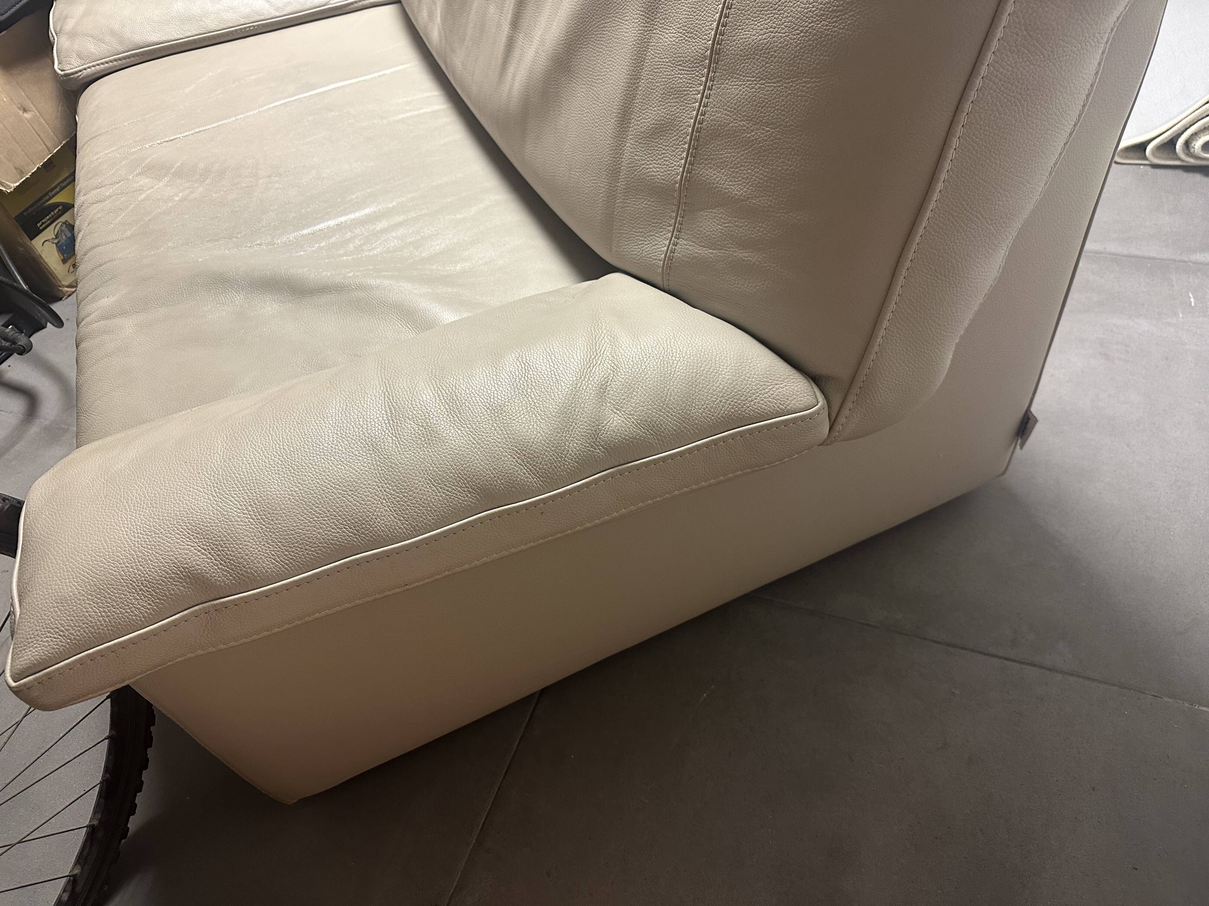 2-seater leather sofa by STEINER