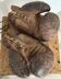 Vintage pair of leather boxing gloves