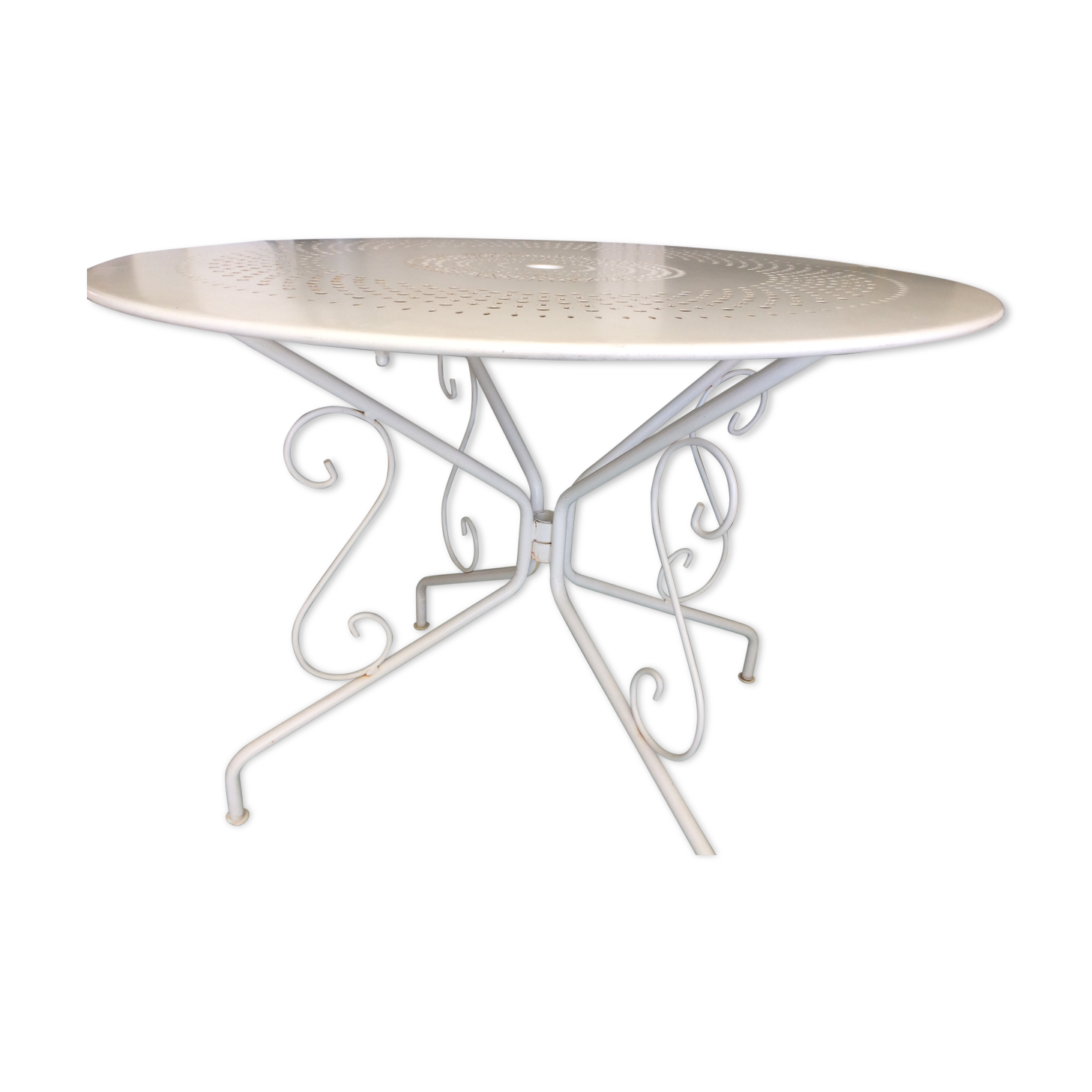 Vintage metal outdoor table
