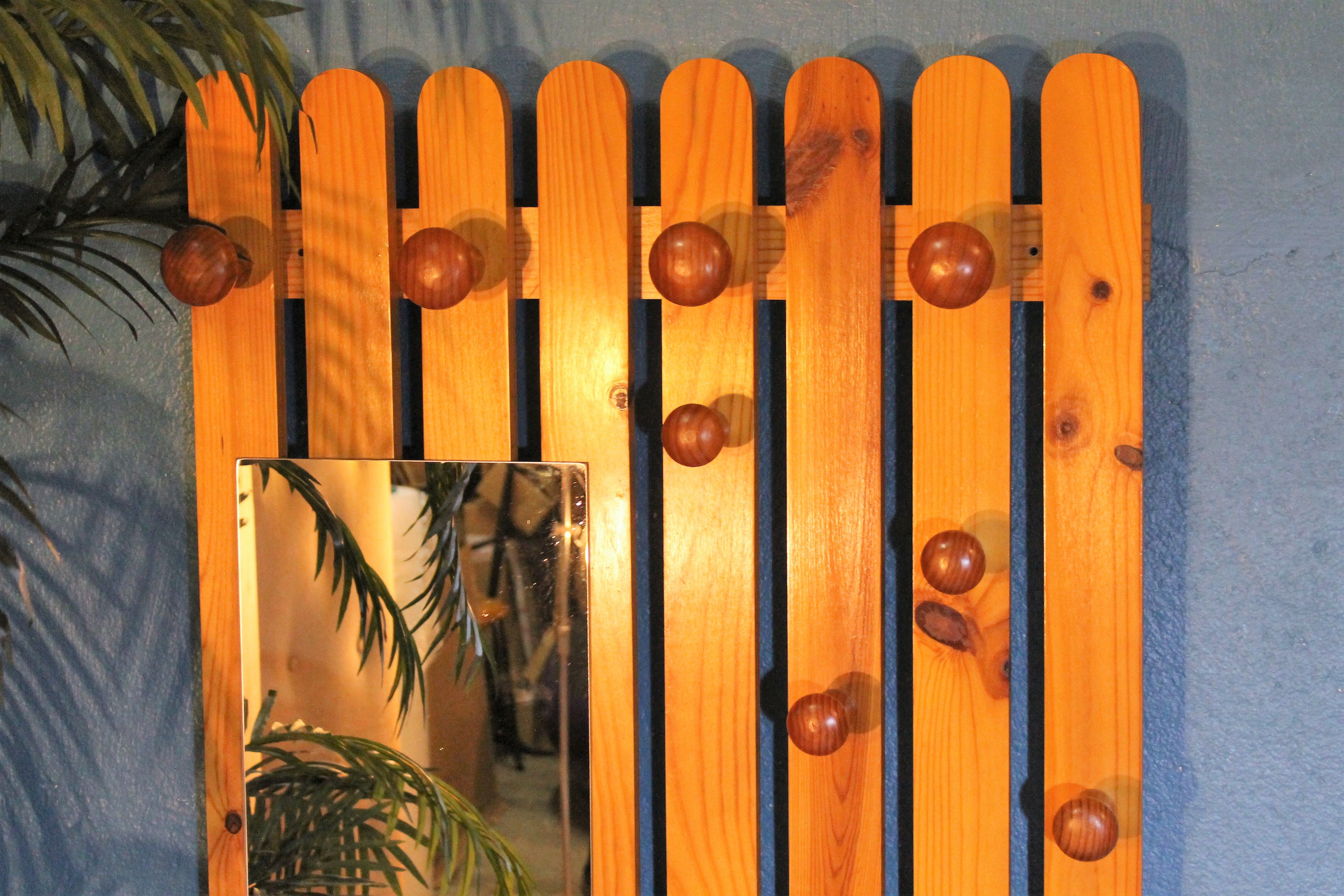 "Planches" wall coat holder 1980s