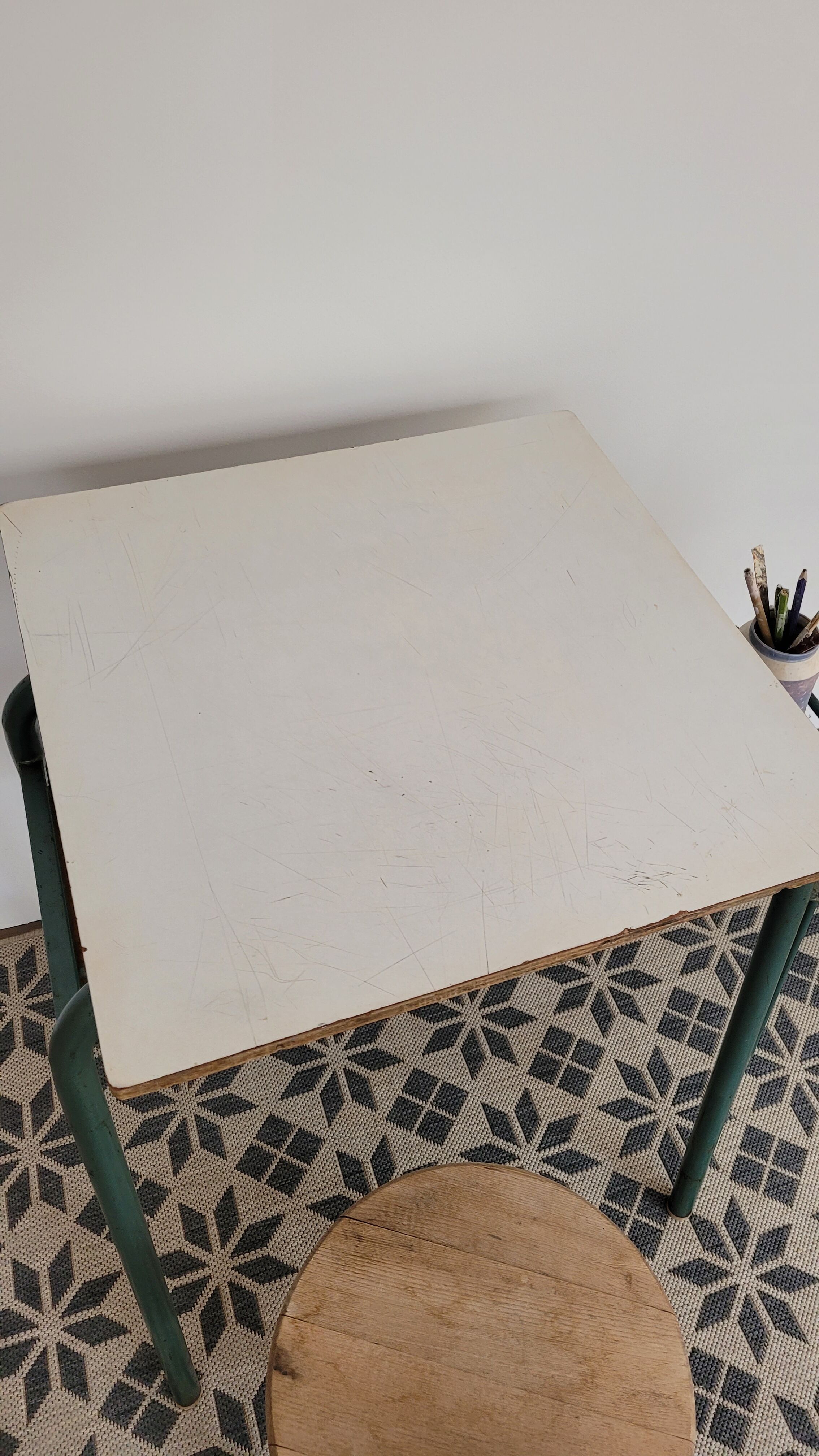 Vintage school drawing table