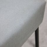 Mid-century Bauhaus Style Easy Chairs in Grey Fabric