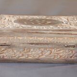 Hand-carved wooden boxes with ivory inlays