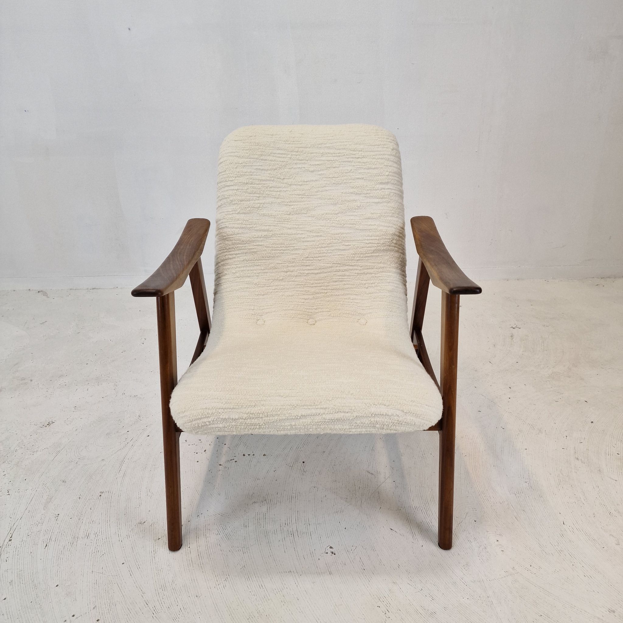 Mid Century Teak Wébé Armchair by Louis van Teeffelen, 1960's