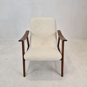 Mid Century Teak Wébé Armchair by Louis van Teeffelen, 1960's