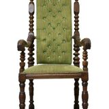 Fauteuil Louis XIII Os de mouton