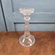 Old large moulded glass candlestick