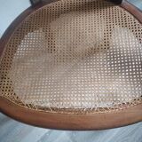 Armchair with canework and bronze detail