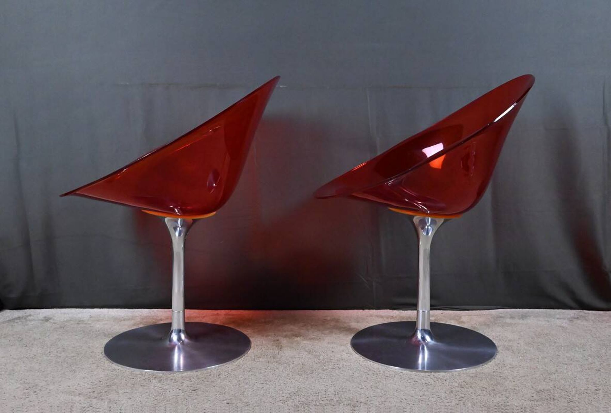 Pair of Eros Armchairs in Polycarbonate, by P. Starck – 2001