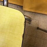 Set of 3 chairs in yellow FORMICA