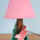 Barbtine lamp with little pink bird