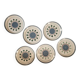 Lot no. 2 of 6 dessert plates MBFA Pornic