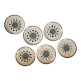 Lot no. 2 of 6 dessert plates MBFA Pornic