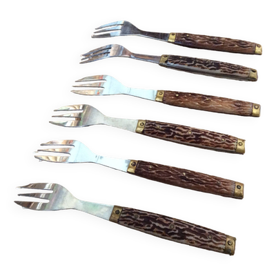 6 fourchettes à gâteau