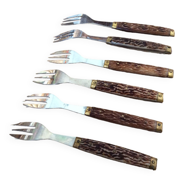 6 fourchettes à gâteau