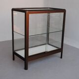 Vitrine moderne en profilés aluminium marron