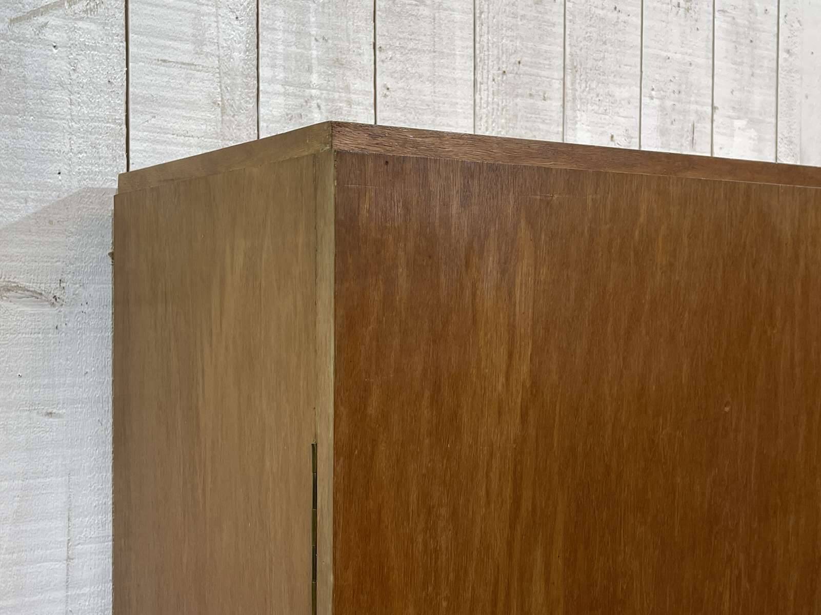 1950s Art Deco armoire in okoumé veneer