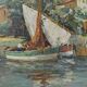G. MARCHAND (20th century) Oil on canvas "Mediterranean Landscape"