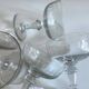 set of 8 neo classic engraved half crystal champagne glasses 1900