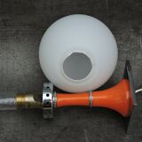Vintage bedside lamp design orange 1960