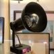 Black lacquered metal spotlight