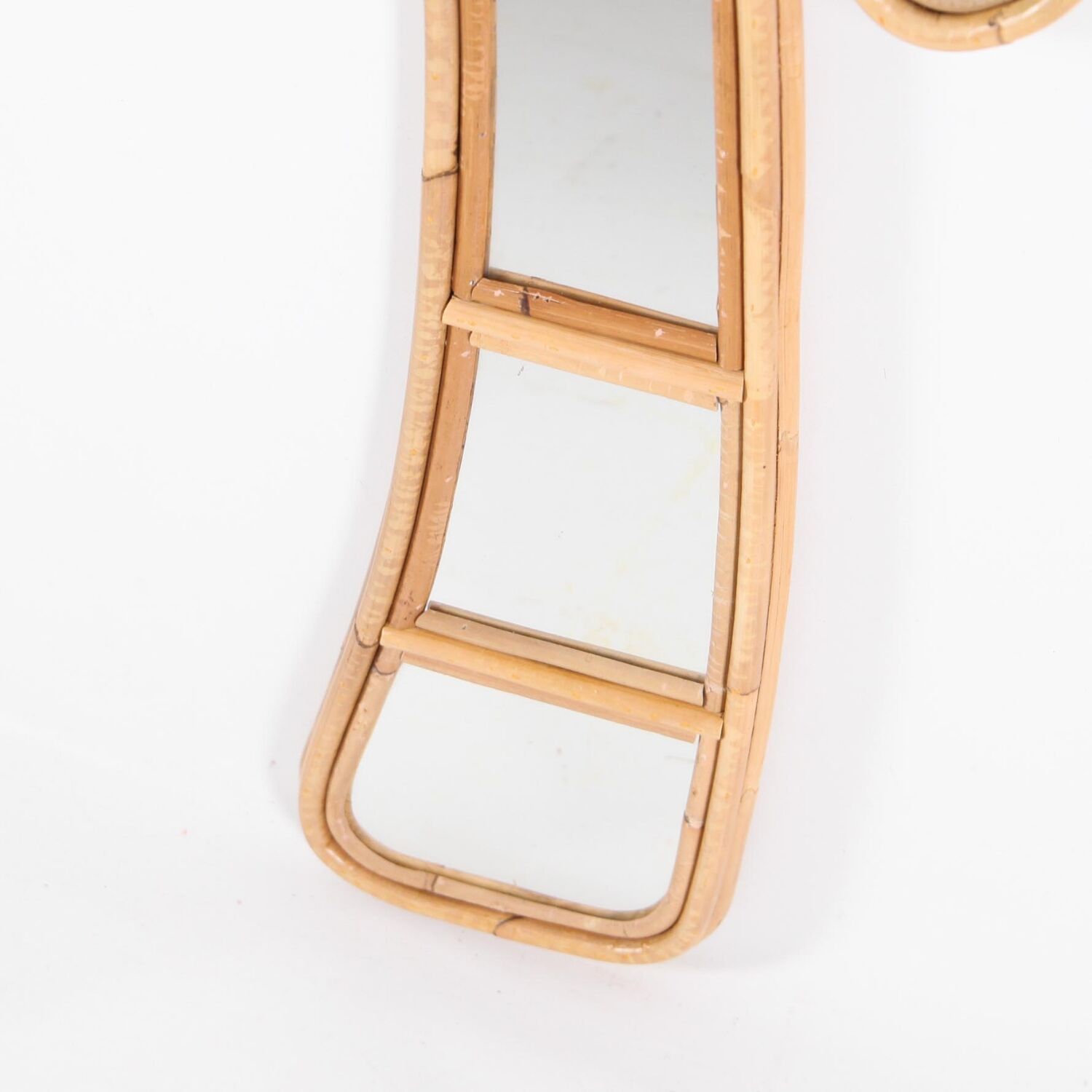 Pair of rattan mirrors 61x113cm