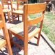 8 brutalist chairs in elm (Regain)