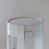 Pair of tables design Holland in white plastic