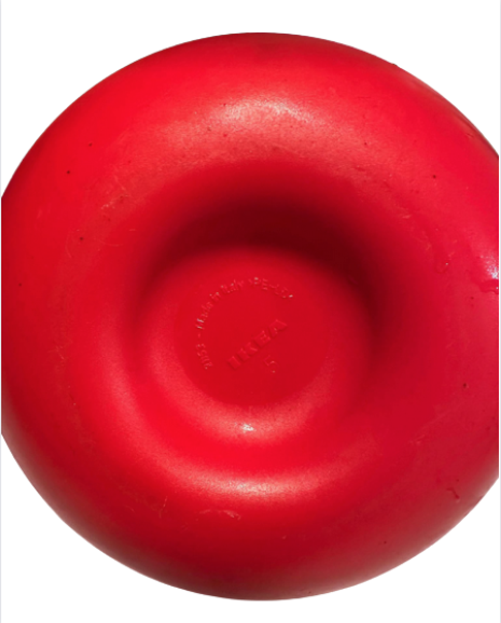 Red plastic vase height