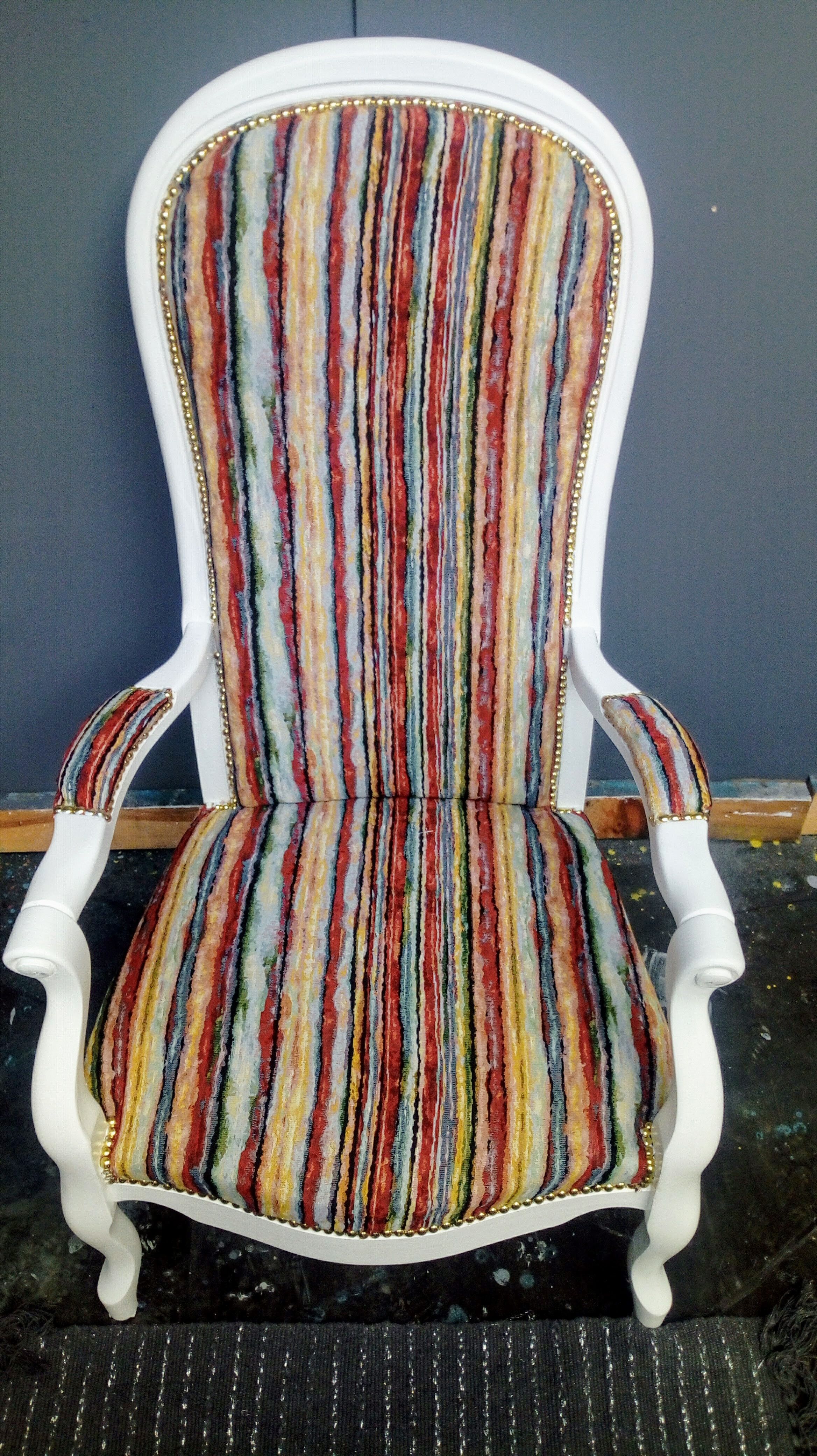 Fauteuil voltaire blanc