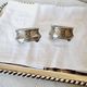2 Antique Salt Shakers or Cups for Salt and Pepper Shakers Silver Plated Art Deco Metal