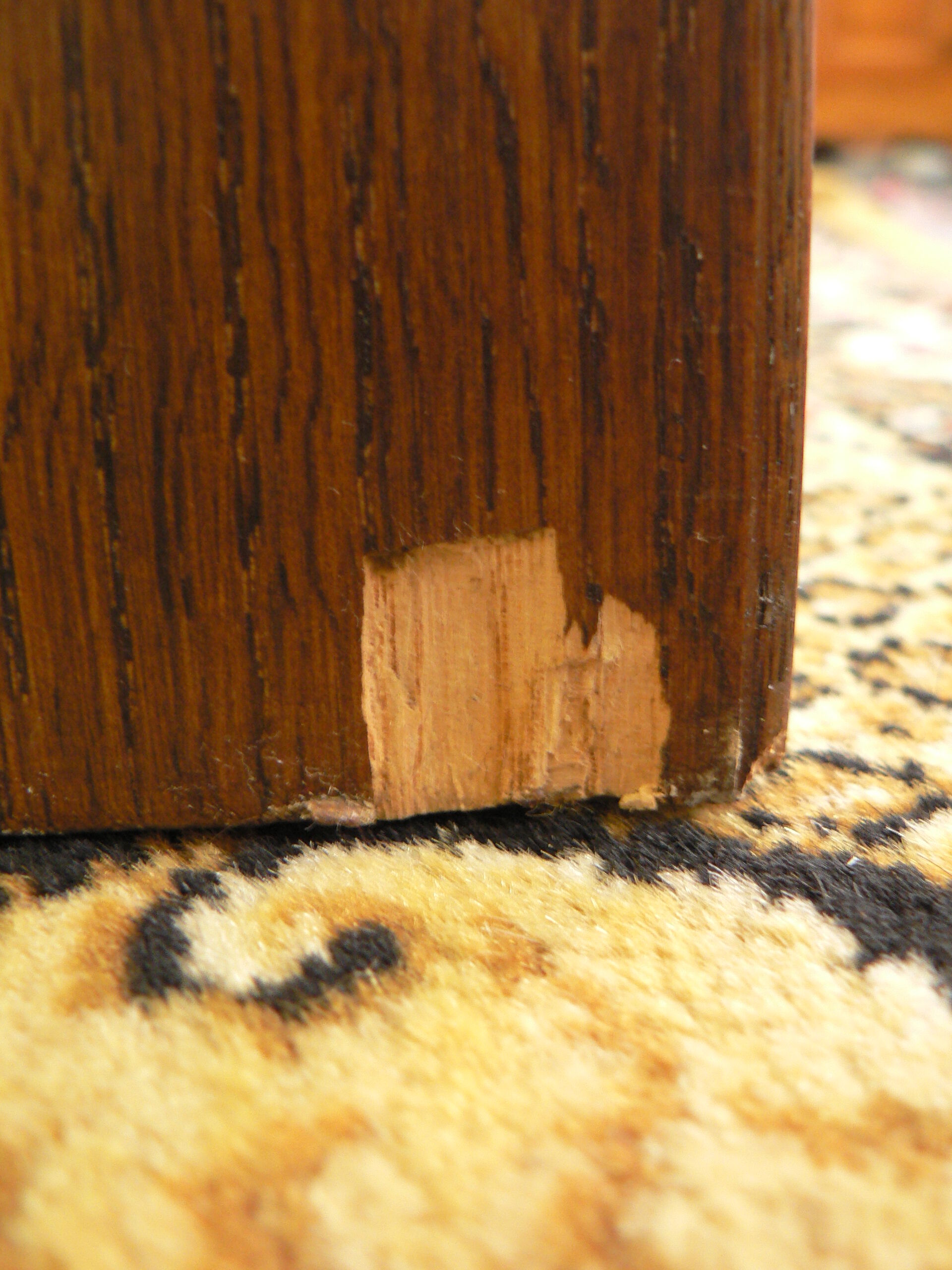 Vintage solid oak shelf