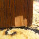Vintage solid oak shelf