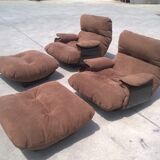 Armchairs and foot rest by Michel Ducaroy for Ligne Roset