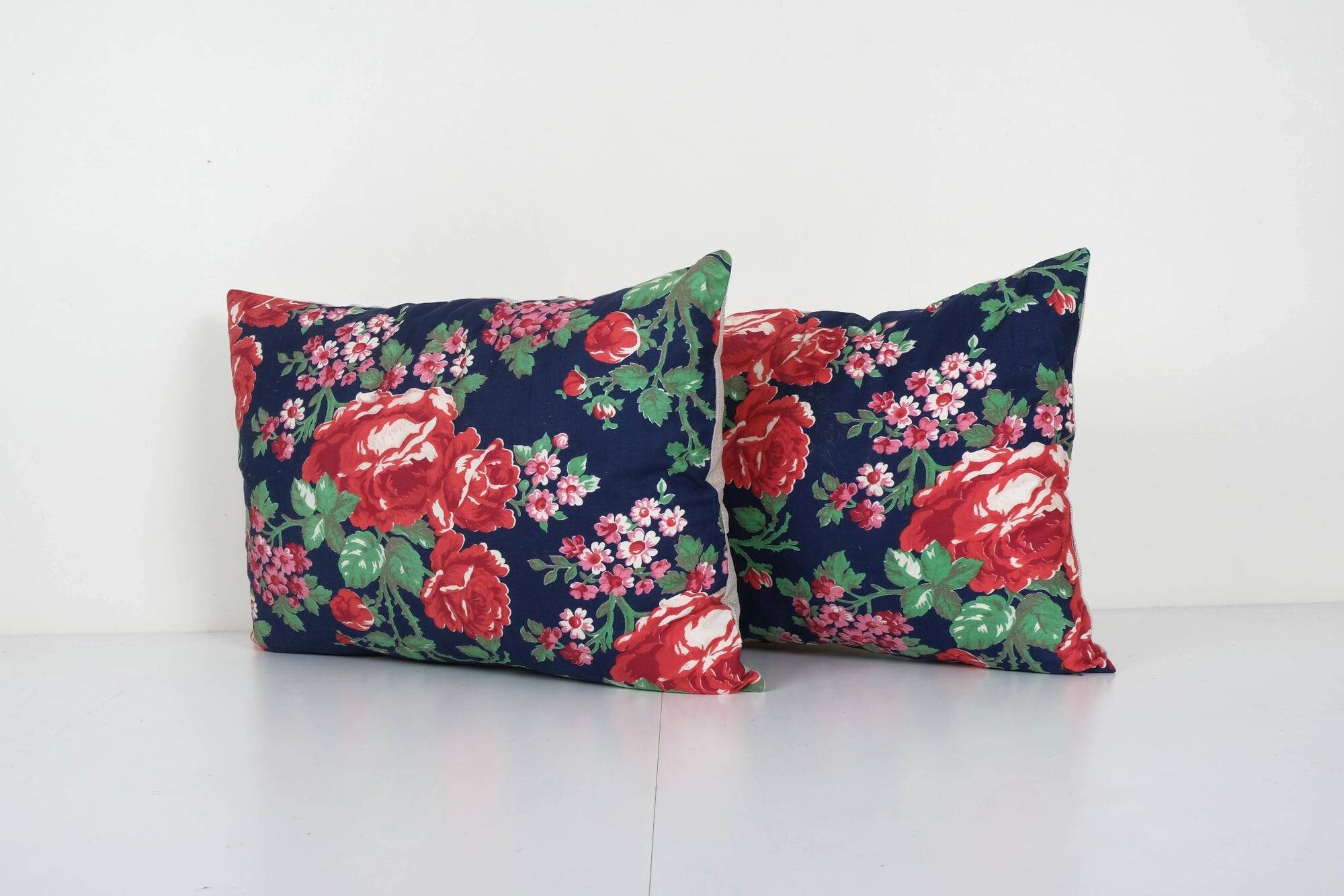 Set of 2 vintage Turkish cushion covers 61x36 cm