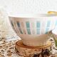 Vintage bowl sky blue décor