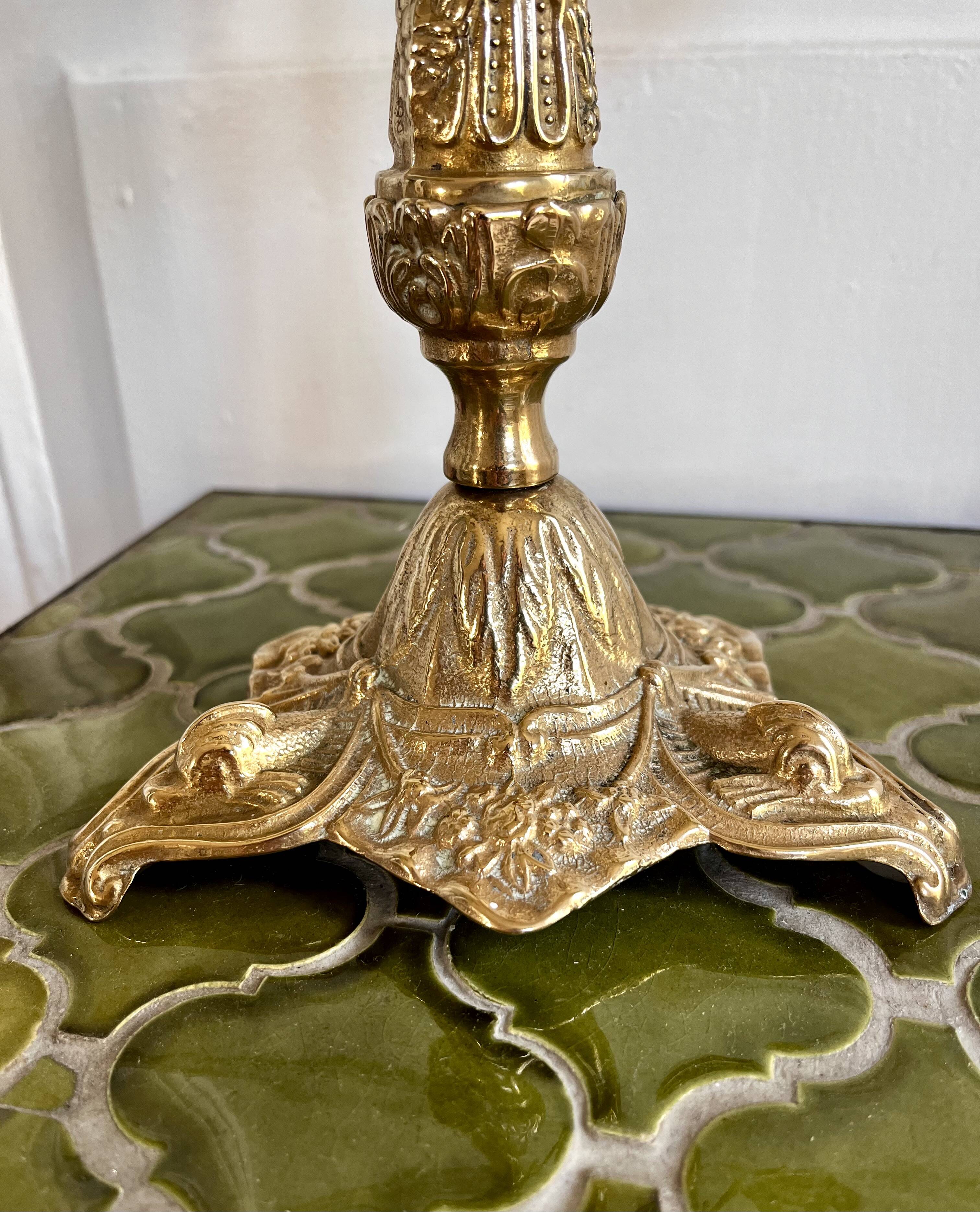 5-light gold candlestick holder