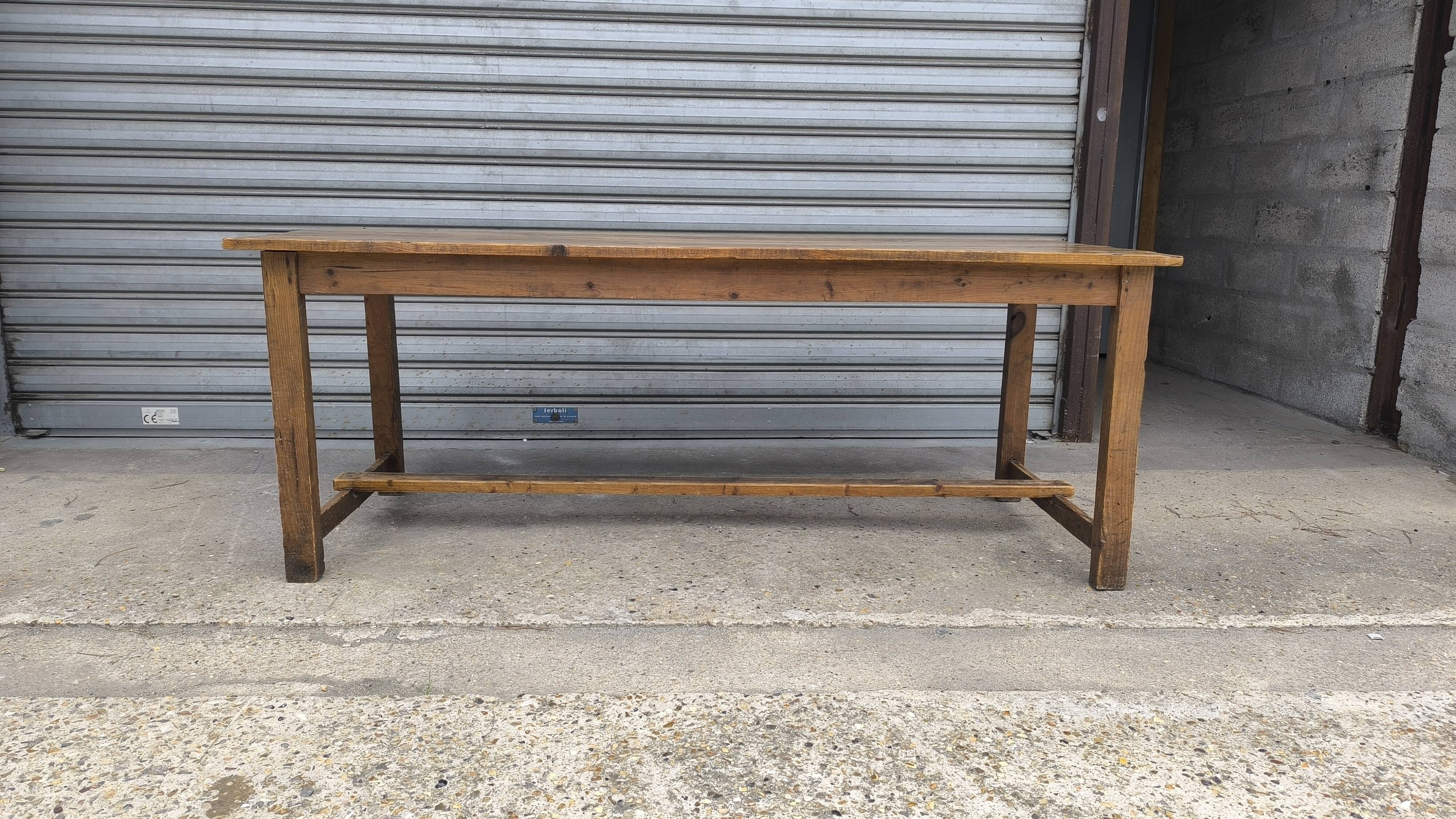 1950s Swedish Pine Farmhouse Table