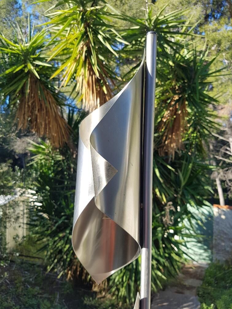 70s design stainless lamp