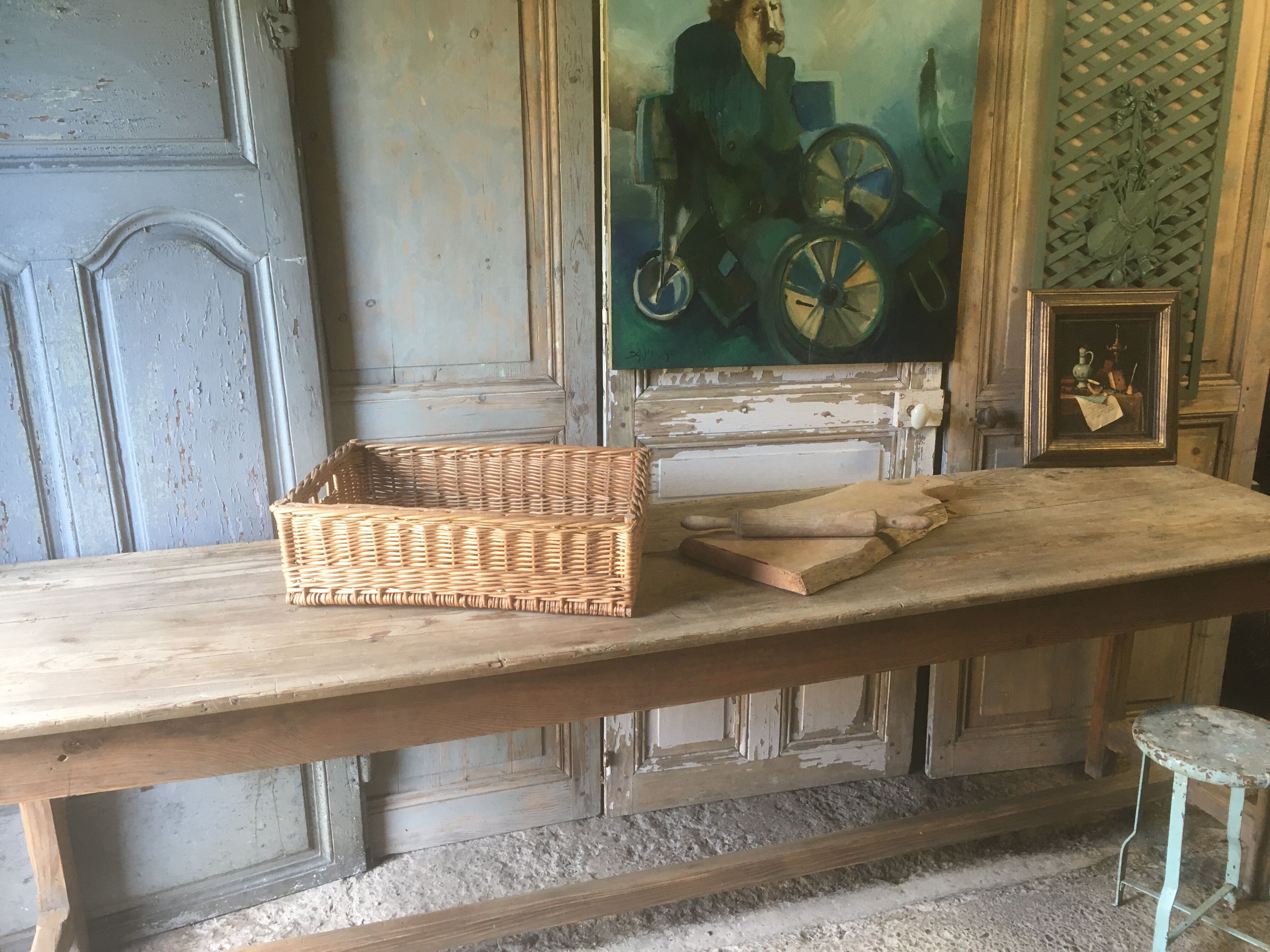 Wicker baker's basket